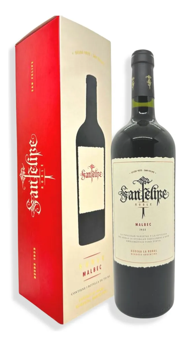 SAN FELIPE ESTUCHE MALBEC DE 750ml
